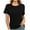 Black, variant on ZyeKqe Tank Tops for Women Ribbed Knit Going out Tops Crewneck Keyhole Dressy Casual Blouses Loose Fitted