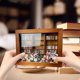 thumbnail image 5 of Estantería para la Ansiedad Rungungde | Despídete de la ansiedad. Mini estantería de madera hecha a mano para la ansiedad. Vitrina 3D en miniatura. Regalos creativos para aliviar el estrés para, 5 of 7