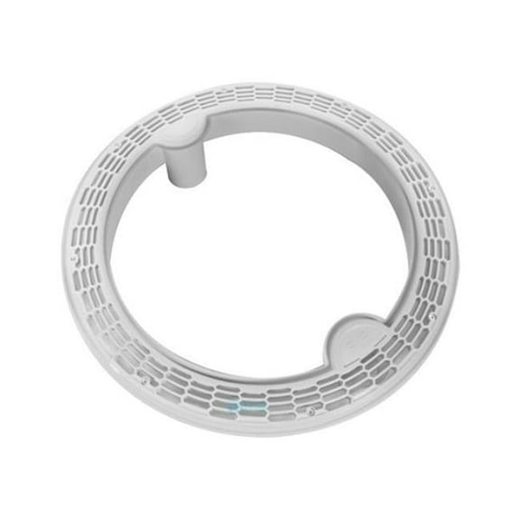 20 in. Unblockable Ring Drain Complete Drain, White