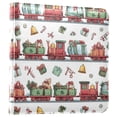 thumbnail image 3 of Photo Album 11.8x11.2 Inch Leather Cover Photo Book Scrapbooking Albums for Weddings Birthdays Anniversaries Christmas-themed Red Train Pattern, 3 of 9