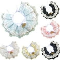 thumbnail image 6 of Bandana for Cats, Princess Cat Collar with Bell Bib, Cute Lace Dog Cat Bandanas Scarf Accessories Bowknot Cat Costumes Small Dogs Outfit for Party, 6 of 8