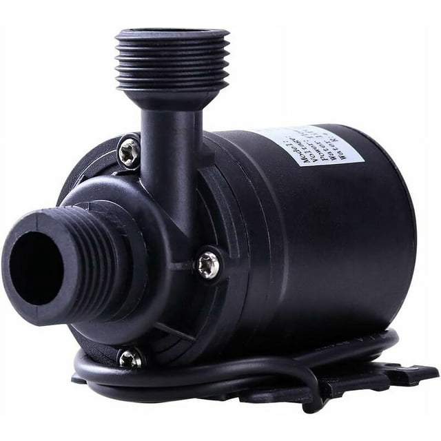Bomba de agua sumergible sin escobillas de 12 V CC, 800 l/h, 5 m, para sistema de circulación solar de piscinas y fuentes (cable de alimentación no incluido)