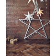 thumbnail image 1 of EREHome Polyester Fabric 5x7ft Sliver Big Five Pointed Stars Light Photography Studio Backdrop Background, 1 of 1