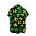 thumbnail image 6 of Yusimy Mens Short Sleeve Button Down Shirt with St Patricks Day Print Casual for Holiday Party, 6 of 6