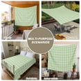 thumbnail image 6 of Sage Green Large Tapestry for Bedroom Wall Hanging Tapestry,Grid Checkered Plaid Gingham Lattice Trellis Ceiling Backdrop Tapestries Poster Blanket Wall Decor for Teens Room Living Room 85" x 90", 6 of 8