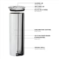 thumbnail image 3 of Vasos de Sublimación de 20 Onzas Flaco Recto, Acero Inoxidable para Sublimación En Blanco Vaso Delgado, con Tapa Y Pajita, Paquete de 16, 3 of 5