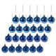 thumbnail image 3 of Paquete de 24 adornos navideños irrompibles para árbol de Navidad Azul, 3 of 8