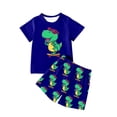 thumbnail image 1 of MIASHUI Tenues & Ensembles pour Garçons Imprimé Dinosaure Manches Courtes Col Rond Haut et Shorts pour Tenue Décontractée Âges 4-12 pour Activités Quotidiennes & Extérieures, 1 of 3