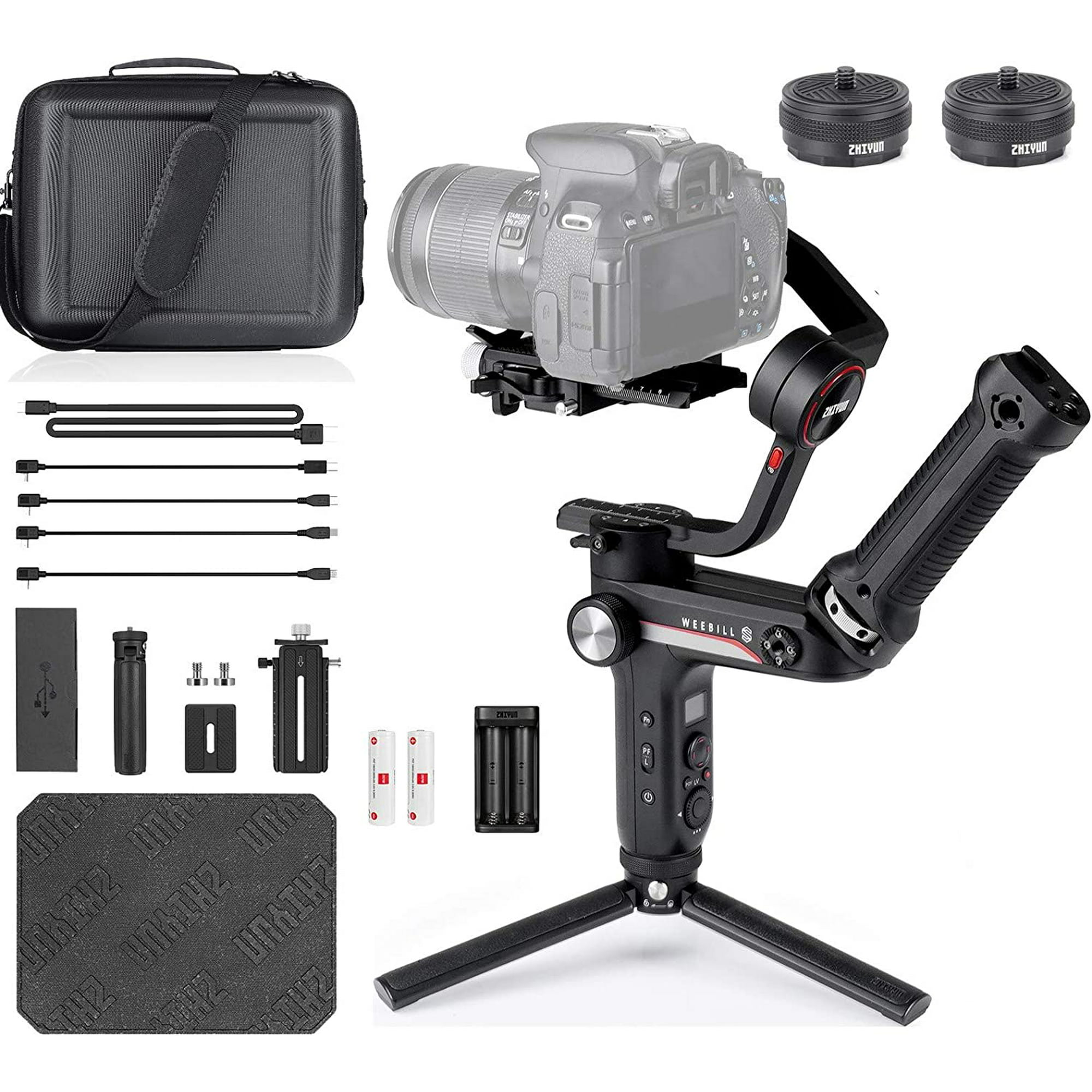ZHIYUN WEEBILL S 3-Axis Gimbal Handheld Stabilizer for DSLR & Mirrorless  Cameras + Quick Setup kit+Bag+Handle