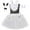 White, variant on Easter Dress for Girls 2 Piece Bunny Kids Tutu Tulle Sleeveless Fancy Princess Dress with Headband Dress up Outfit