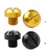 thumbnail image 3 of Riwesomey 2 piezas Universal CNC proceso espejo retrovisor tapones para orificios tornillos derecho izquierdo pernos impermeables cubiertas tapas adaptador Vehículos, repuestos y accesorios Mis Negro Riwesomey VI015852-02, 3 of 6