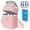 Pink, variant on Breastmilk Cooler Bag Insulated with Ice Pack, Holds 6 Bottles Up to 9 Ounce, Waterproof Leak-Proof Double Layer Bottle Tote with Strap for Nursing & Working Moms Cream