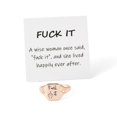 thumbnail image 3 of WIFKLSIIPG Fun Alloy Ring Funny Letter Square Ring Creative Personality Ring Simple Ring Funny Engraved Inspirational Ring Suitable for Women and Boys, 3 of 7