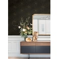 thumbnail image 4 of Rachel Zoe Black Ramsey Peel & Stick Wallpaper, 4 of 7