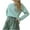 Green, variant on HAiming Women's Fashion Striped Long Sleeved Tops 2025 Fall Winter Casual Loose Pullover Base Shirts Blouses