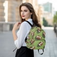 thumbnail image 6 of FORMRS Mini Backpack Purse for Women Travel Daypack Casual Shoulder Bag, Game Day Footballs, 6 of 7