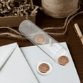 thumbnail image 4 of 10pcs Coin Tubes Quarter Rolls Wrappers Plastic Coin Holders Coin Storage Tube, 4 of 8
