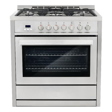 Cosmo COS-F965NF 36 in. Stainless Steel Dual Fuel Range with Convection Oven