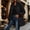 Black, variant on Women's Winter Quilted Jackets Casual Solid Long Sleeve Zipper Mid-Length Puffer Jacket with Pocket Loose Cotton Jacket Outwear Warm and Comfortable