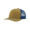 thumbnail image 2 of Richardson - Adjustable Snapback Trucker Cap - 112 - Black/ Gold - Size: OSFM, 2 of 4