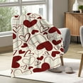 thumbnail image 6 of EUDIDV Romantic Presents Valentine's Day Blanket Love Flannel Blanket Flannel Digital Printing Conditioning Blanket Nap Cover Blanket 29.52x39.37in Valentine's Decor, 6 of 6