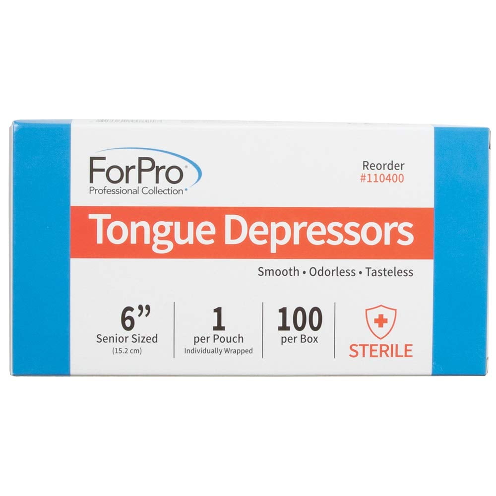 25-Pack Plastic Tongue Depressors - Disposable Medical Stirring Sticks For Oral Exams & Crafts