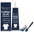thumbnail image 4 of 1 Pack Fabric Glue,60ML Washable Clear Clothing Glue,Fabric Adhesive for Patches, Clothes, Denim, Leather, Polyester, Fabrics, Doll Repair, Flannel Cotton,Home Tools Used for Repairing Clothing(Blue), 4 of 9