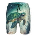 thumbnail image 4 of Naloa Watercolor Turtle5 Men's Beach Shorts, Surfing shorts, Swim trunks, Quick Dry Swim Trunks for Surfing Beach Fun - Medium, 4 of 9