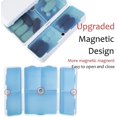 thumbnail image 2 of Caja plegable magnética de la caja de la píldora 2pcs YONGSHENG 7 compartimientos Portátil para viaje, 2 of 4