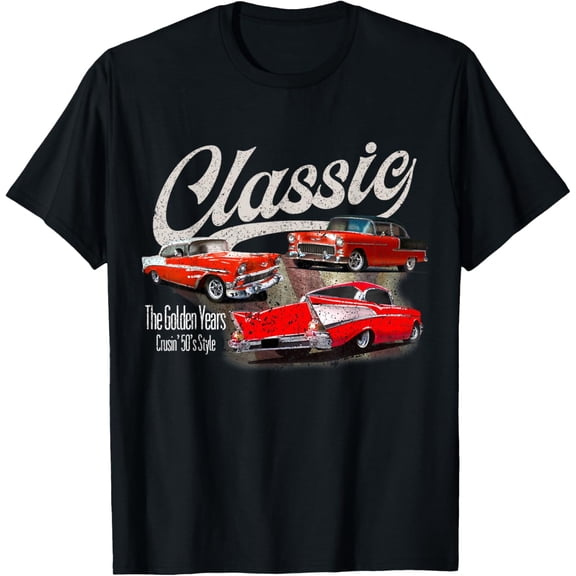 55 56 57 Chevys Bel air Truck TriFive vintage cars T-Shirt