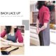 thumbnail image 4 of Delantal para hombres y mujeres con correas ajustables y bolsillos grandes, delantal de lona de algodón para cocinar, delantal de cocina, impermeable, gris, 4 of 7