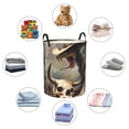 thumbnail image 3 of Lsque Western Cowboy Snake Ram Skull pattern Laundry Hamper Basket, Tall Woven Rope Hamper Basket for Clothes, Lightweight Storage Basket, Collapsible Waterproof-Medium, 3 of 8