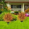 Artificial Flower Bushes with Ground Spikes for Outdoor Garden, UV ...