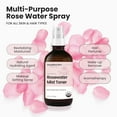 thumbnail image 3 of Rose Water Spray for Face & Hair - Organic USDA Certified Rosewater Facial Toner - Alcohol-Free Makeup Setting Hydrating Face Mist - Anti-Aging Toner Spray - 4 oz, 3 of 9