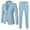 1#Light Blue, variant on Tiijoy Tween Boys Formal Suit Solid Color Lapel Suit Jacket Pants Wedding Party Outfits