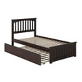 thumbnail image 6 of Mission Twin Extra Long Bed with Matching Footboard and Twin Extra Long Trundle in Espresso, 6 of 7