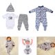 thumbnail image 1 of Conjunto de pantalones de sombrero de ropa de mameluco para muñeca de bebé recién nacido de 20-22 pulgadas ropa a juguetes de cumpleaños yotijar Muñecas rebore traje de pantalones de mameluco, 1 of 7