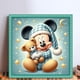 thumbnail image 2 of Kit Punto Cruz Mickey Impreso Hilo Algodón Ecológico Bordado 11CT 40x40cm, 2 of 9
