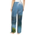 thumbnail image 3 of Picia Majestic Deer Mountain Lake Womens Soft Woven Cotton Elastic Waistband Sleep Pajama Pant Lounge Sleep Pant With Pockets And Drawstring-Large, 3 of 9