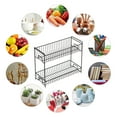thumbnail image 2 of Nandae Black Metal 2-Tier Spice Rack for Jars and Bottles, 2 of 7