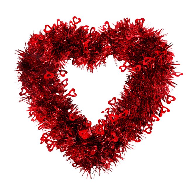 Adorno de guirnalda de corazón FLhrweasw colgante de 30cm decoración del Día de San Valentín