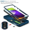 thumbnail image 3 of Military Grade Drop Impact for Samsung Galaxy A12 Camera Lens Slide Protection Case 360 Metal Rotating Ring Kickstand Holder Armor Shockproof Case For Samsung Galaxy A12,
Blue, 3 of 11