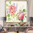 thumbnail image 3 of Watercolor Roses Bouqet - Shabby Chic Framed Canvas, 3 of 3