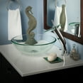 thumbnail image 4 of Novatto NSFC-8048001CH Clear Glass Vessel Sink Combo Set w/ Faucet, Drain and Mounting Ring in Chrome, 4 of 8