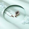 thumbnail image 5 of The Eye of My Heart Urn Necklace Keepsake Paw Print Cremation Jewelry Memorial Urn Jewelry Stainless Steel Urn Necklace, 5 of 7