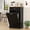 Black, variant on AHB 13 Gallon Single Tilt Out Trash Cabinet with Drawer, Freestanding Kitchen Trash Can Storage Organizer, 20.9"L x 13.55"W x 38.5"H, White