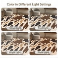 thumbnail image 7 of ODIKA 6'x9' Beige Brown Abstract Canyon Design Washable Area Rug Fluid Shapes in Earthy Tones Motif for Family Room, Living Mater Bedroom, Non-Slip, Easy Care, 7 of 7
