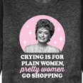 thumbnail image 3 of Golden Girls - Crying Is For Plain Women - Men's Crew Neck Fleece Pullover, 3 of 5