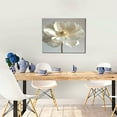 thumbnail image 5 of Logiee Elegant Ivory Flower Print Canvas Wall Art ,Art Poster,Canvas Decorative Picture,Decor Wall Pictures for Living Room Bedroom Bathroom,Ready to Hang, 5 of 6