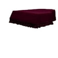 thumbnail image 4 of Full Grand Piano Velvet Cover Dust Guard Cloth with Macrame Decor Burgundy, 4 of 5